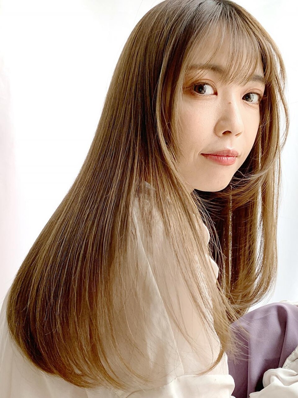 酸性ストレート(縮毛矯正)×小顔レイヤー2/心斎橋&難波&なんば