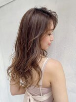 レーヴバイロンド 仙台(Reve by Lond) 韓国風センターパート前髪ゆるふわカールレイヤー髪質改善