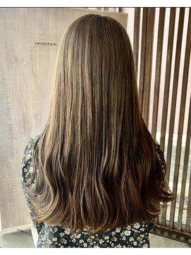 ココカラヘアー ニコ(cococara hair nico) オリーブグレージュ/ブリーチなし/暗髪/韓国風/巻き髪/髪質改善