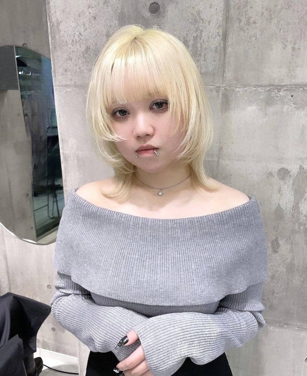 [憧れのハイトーンに♪]トリプルカラー(ケアブリーチ×2)+カラー+Tr /\21000