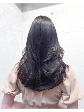 サイン 渋谷(SIGN) 韓国ヘアーハッシュカットレイヤーカットグレージュブリーチ無し