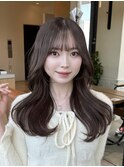 レイヤーカット/韓国ヘア/顔まわりカット/銀座