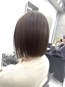 ディジョン(Dijon) 韓国顔まわりレイヤーカットグレージュオリーブベージュブラウン