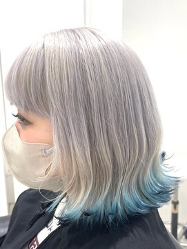 エアー 銀座(air) ★青木耀平★ダブルカラー★ブリーチ★ブルーエンドカラー