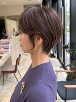 ジアン バイ ミルボン 西宮ガーデンズプラス(GIEN by milbon)&nbsp;透明感とツヤのあるくびれる分け目なしショート