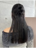 韓国風ヘアアレンジ