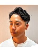 ON/OFFでもキマる好印象ニュアンスパーマ/ツーブロック