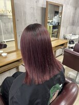 シェノン 近鉄奈良店(CHAINON)&nbsp;ブリーチなしダブルカラーで叶えるレッドカラー