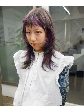 レコ 渋谷(LECO) デザインローライトパープルホワイトベージュウルフレイヤー