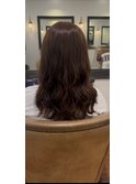 セミロング　デジタルパーマ　ゆるふわ　お手入れ簡単