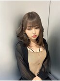 グレージュ/ダブルカラー/ミルクティーグベージュ/ケアブリーチ