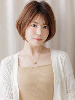 モッズヘア 越谷(mod's hair) 美髪アプリコットオレンジマッシュショートボブZ越谷30代40代