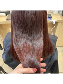 アッシュ 中目黒店(Ash) 秋っぽい！ワインレッドカラー！