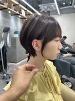 ロンドプロフィール 浦和(Lond profil)&nbsp;大人可愛い20代30代40代黒髪前下がりショートボブ丸みショート◎