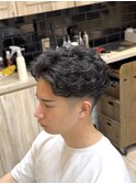 ラルフカール フェード 海外風 センターパート かきあげ