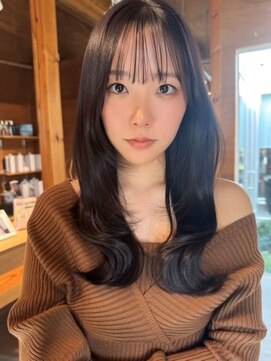 韓国風レイヤー/ダークグレージュ/ヨシンモリ/20代