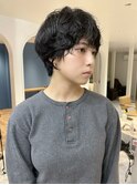 ニュアンスパーマショート/マッシュショート/黒髪ショート/小顔