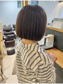 10代20代/丸い感じのボブじゃなくて/丸すぎないボブ