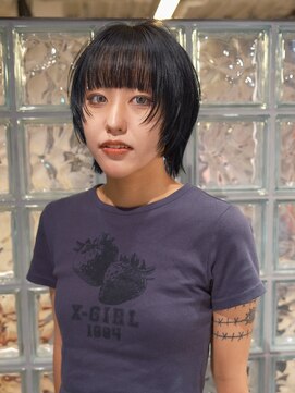 ノル 栄矢場町(nol) 黒髪ショートウルフカット