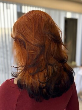 レス(Les.) デザインカラー/レイヤーカット/裾カラー/フォックスカラー