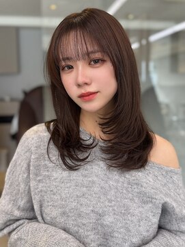 ソラ 広尾店(SORA) ミディアムレイヤー/顔周りカット