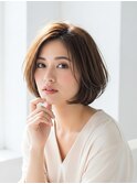軽やかショートボブ/ショート/ボブ/白髪染め/白髪ぼかし/川越