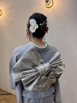ミルカ(MIRKA) 変わり帯 着物 結婚式お呼ばれスタイル