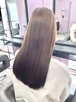 アヴァンス 難波店(AVANCE.)&nbsp;【ブリーチ無しダブルカラー】柔らかベージュブラウン