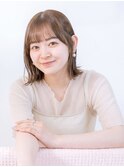 透明感ブラウン×外ハネボブ