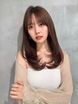 Moalana 名古屋 栄/髪質改善/縮毛矯正/レイヤー【モアラナ】 レイヤーボブ/ミルクティーベージュ/髪質改善/顔周り/名駅