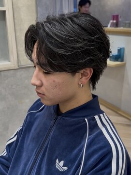 レイズ 名古屋駅(RAYS) ニュアンスフェザーパーマセンターパートウルフ h