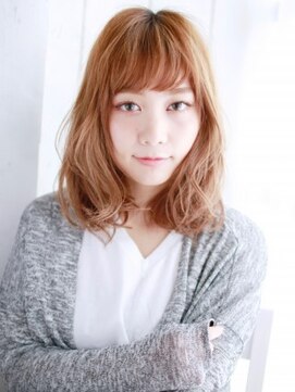 ナル 白山神社参道通り店(nalu) 外ハネミックスカールスタイル