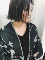 ギフト(GIFT)&nbsp;【cheke】ボブショート/チャコールグレー/グレイアッシュ