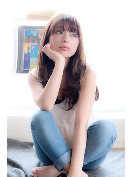 ルーク 立川(LUK) Lien☆小顔厚めバング×サラつや潤いストレートパーマ　立川