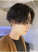 ツイストスパイラル/波巻きパーマ/前下がりマッシュ[調布]