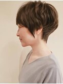 可愛いハンサムショート/ことりベージュ/ニュアンスカラー