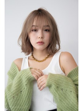 サクラ オモテサンドウ(SAKURA) ミルクティーカラー　似合わせカット　表参道