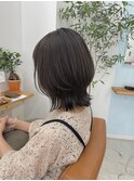 レイヤースタイル×くびれミディ×グレージュ
