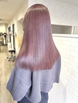 シェミール(CHEMIR) 透明感ハイトーンブリーチピンクグレージュ艶髪/髪質改善四日市
