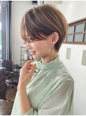 20代30代40代50代耳かけショート前髪なしハンサムショートカット