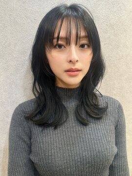 ロンド ルージュ 銀座店(Lond rouge) 簡単スタイリングヘアセンターパートゆるふわロングハイレイヤー