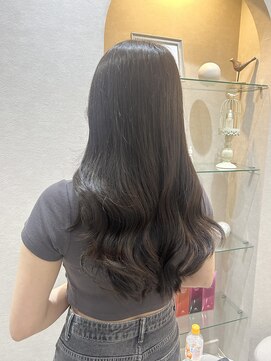 カラークチュール(Color Couture) デザインカラー/レイヤーカット/オリーブベージュ/ウエットヘア