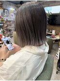 『京都 山科 ルーナヘアー』落ち着いた色のバレイヤージュ 草木