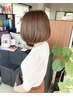 美形カット+ストレートパーマ￥17100→￥15390