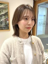 ビーハイブ 一番町店 アヴェダ(BEHIVE) おしゃれ可愛いくびれるミディアムレイヤー