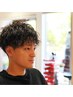 松江市メンズパーマオーダーNo1！ツイストスパイラル（眉毛カット付）