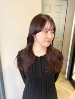 コバルト(Cobalt)&nbsp;韓国ヘア暖色ピンクブラウンフェイスレイヤーカット