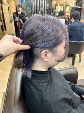 キャラ 池袋本店(CHARA) ツーブロックボブ/ツーブロック外ハネボブ/ハイトーンカラー