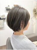 大人可愛いショート×小顔ひし形ショートボブ　20代30代40代