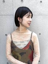 バートランド 白楽(Bertland)&nbsp;島田/ミニボブ 耳かけ 黒髪 就活カラー 黒染め無し 髪質改善